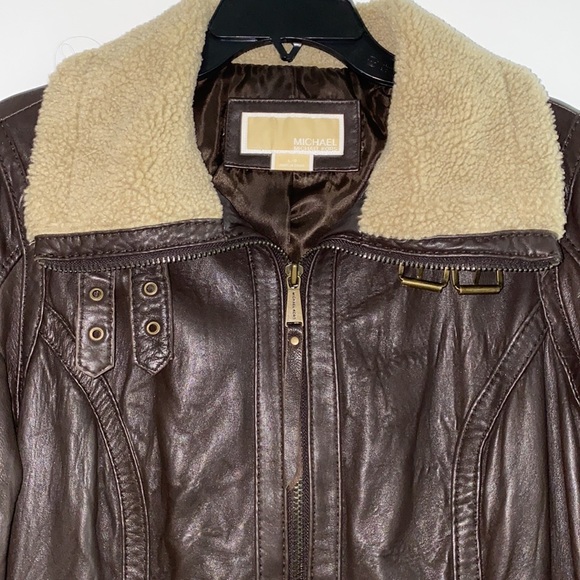 Michael Kors Leather Jacket - Picture 2 of 8